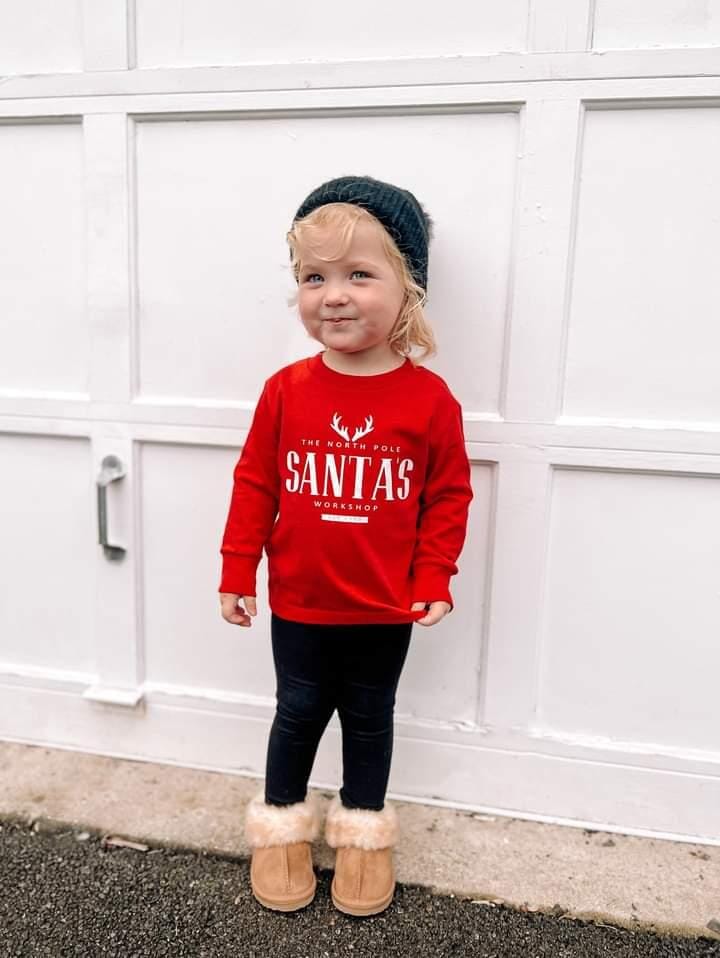 Santa's North Pole Workshop Long Sleeve