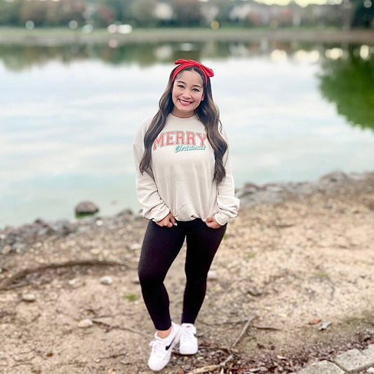 Vintage Merry Christmas Pullover