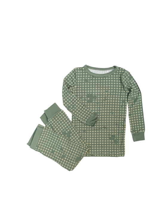 Desert Storm Plaid 2-Piece Set