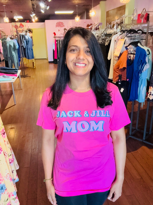 Jack & Jill Mom Crew Neck Short Sleeve Tee
