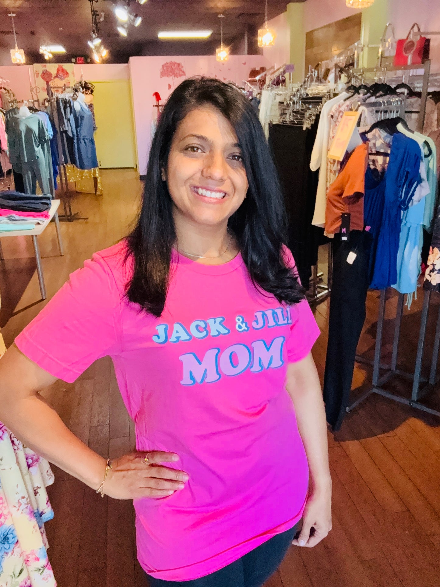 Jack & Jill Mom Crew Neck Short Sleeve Tee