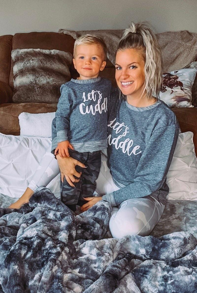 Let's Cuddle Mommy and Me Sweatshirts