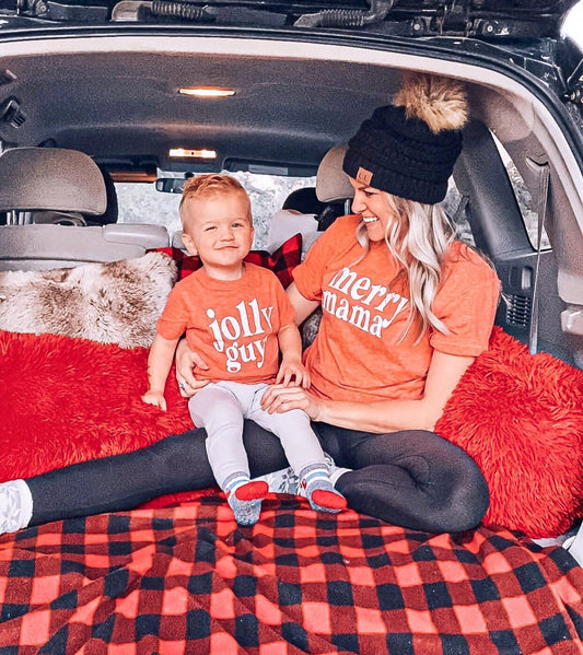 Merry Mama + Jolly Girl/ Guy Matching Tees
