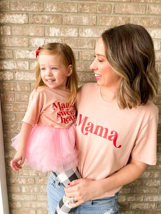 Mama and Mama's Peach Sweetheart Set