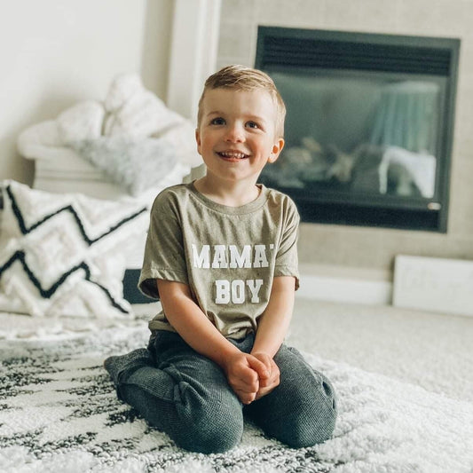 Mama's Boy Army Green Shirt