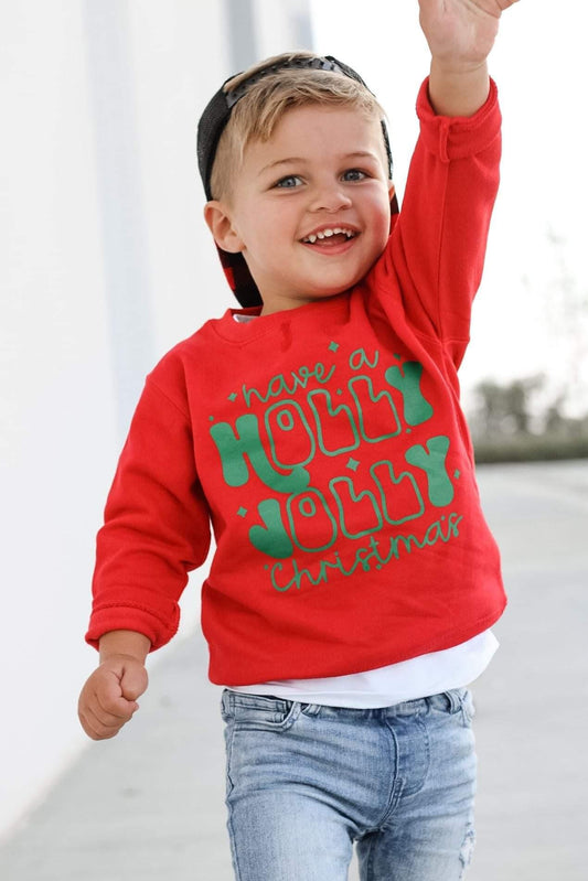 Have a Holly Jolly Christmas Red Crew