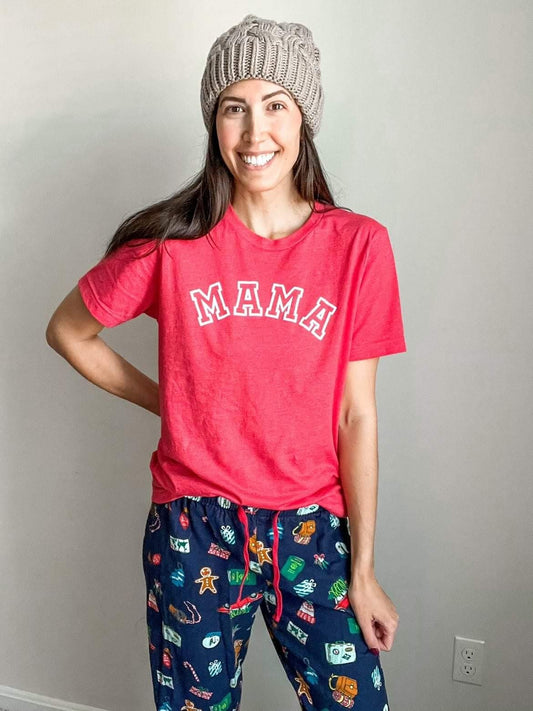 Heathered Red Mama Tee