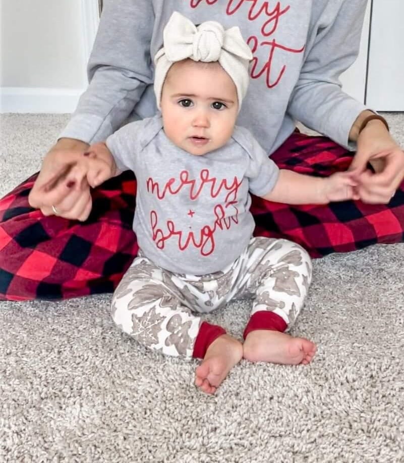Merry and Bright Child Top