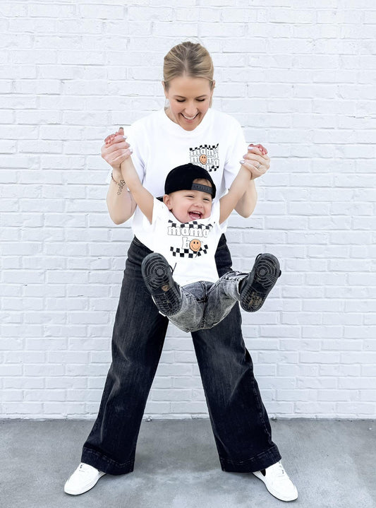 Smiley Mama and Mamas Boy Top Set