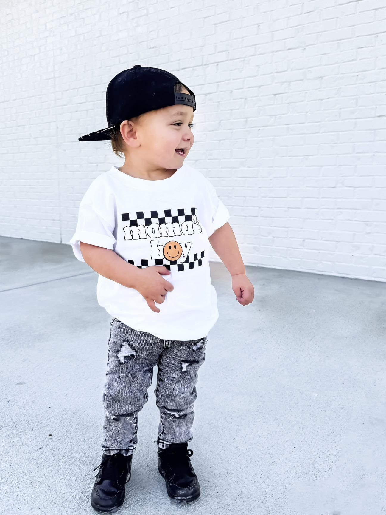 Smiley Mama's Boy Top