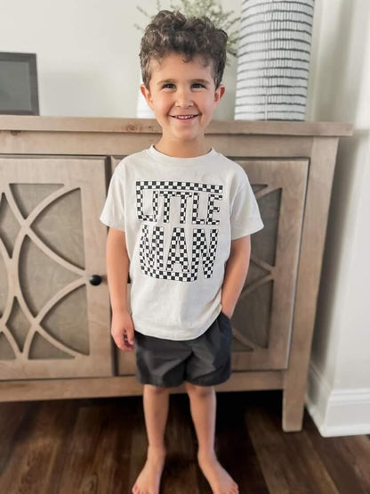 Checkered Mama and Little Man Set