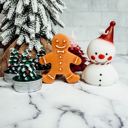 Gingerbread Man Candle