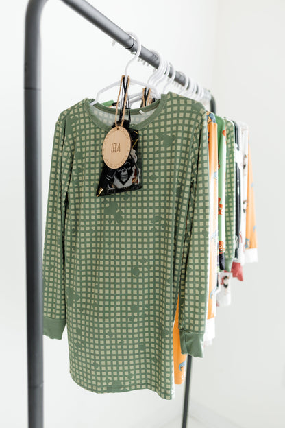 Desert Storm Plaid 2-Piece Set