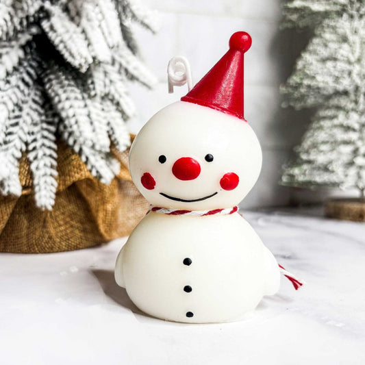 Snowman Candle