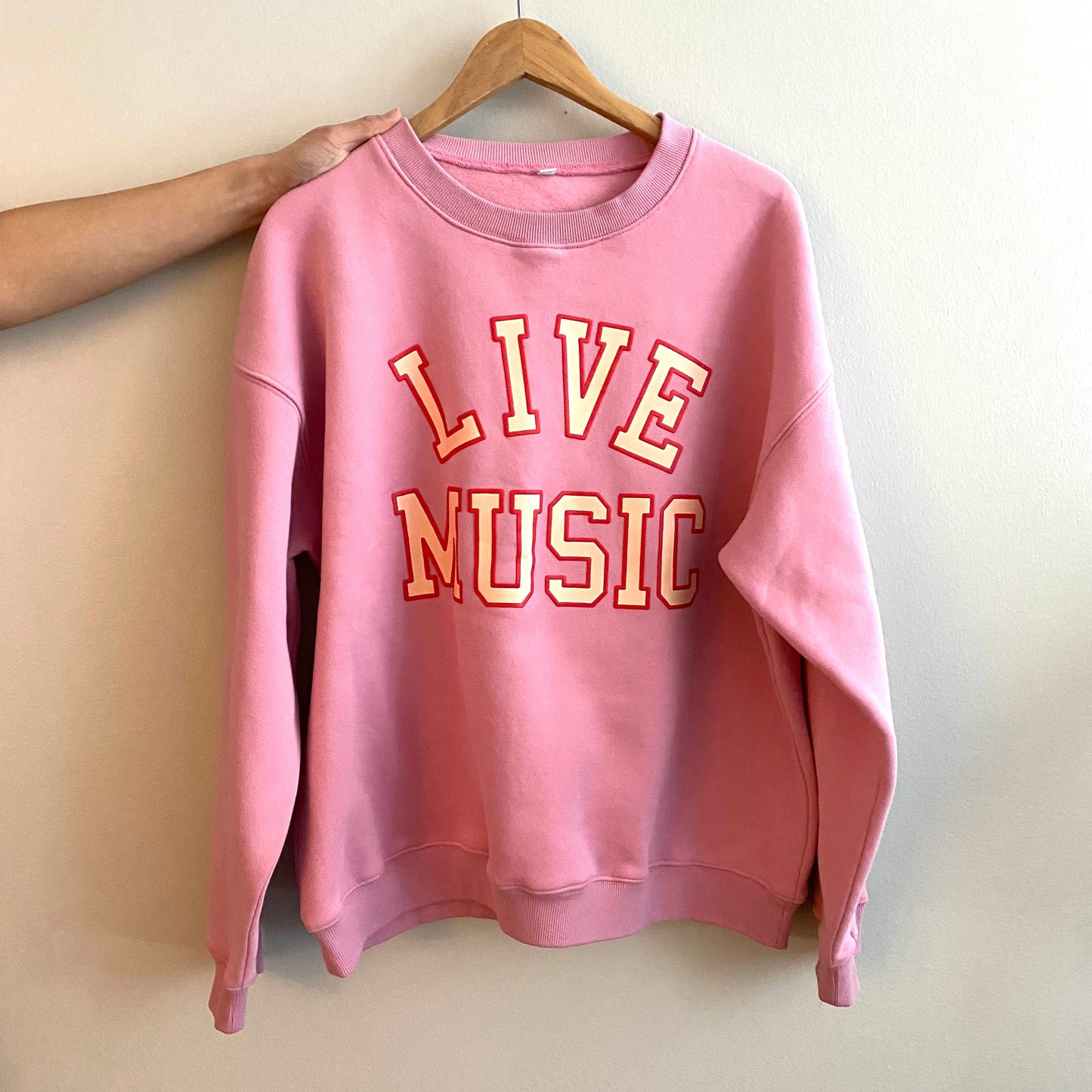 Live Music Lover Oversized Sweatshirt Ellisonyoung.com