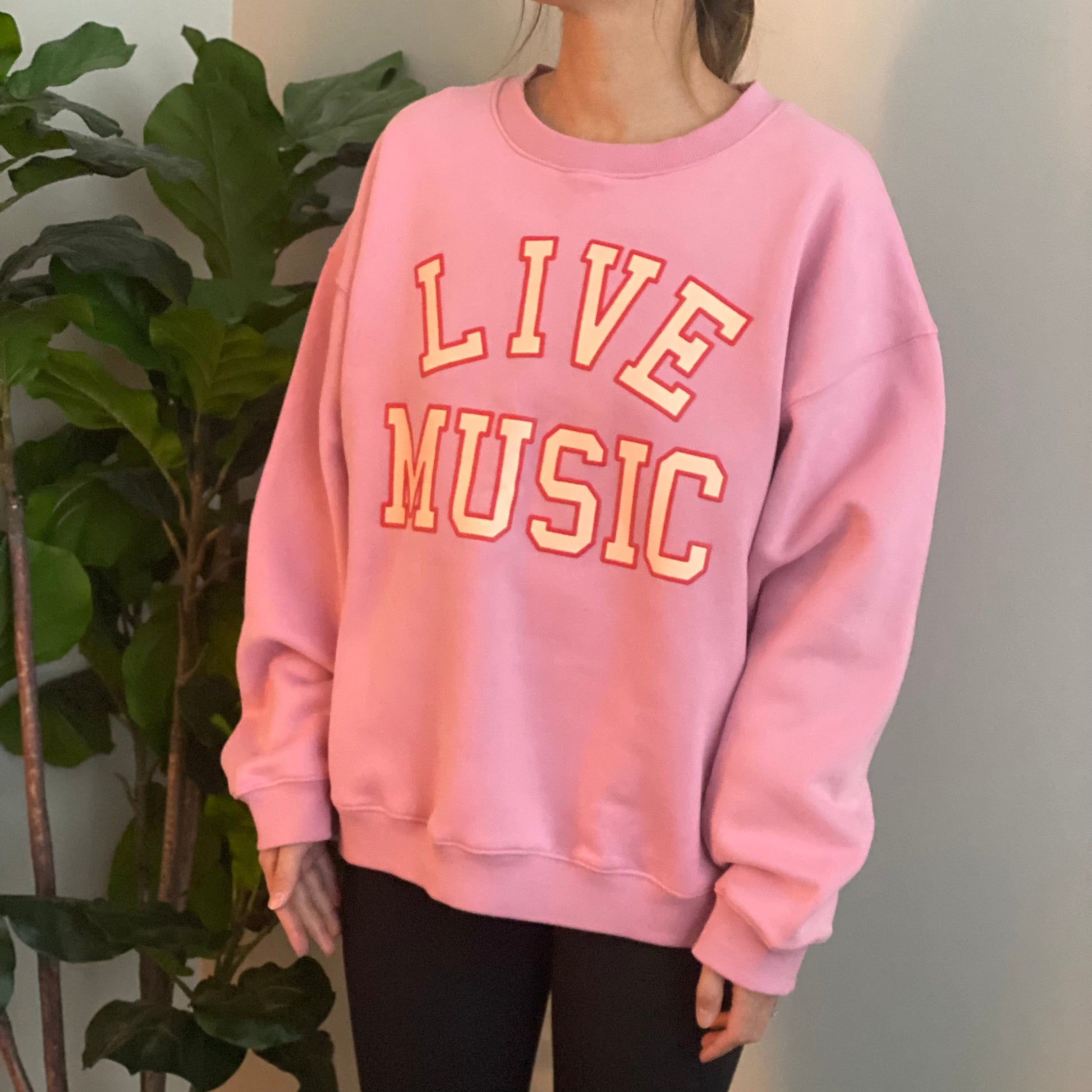 Live Music Lover Oversized Sweatshirt Ellisonyoung.com