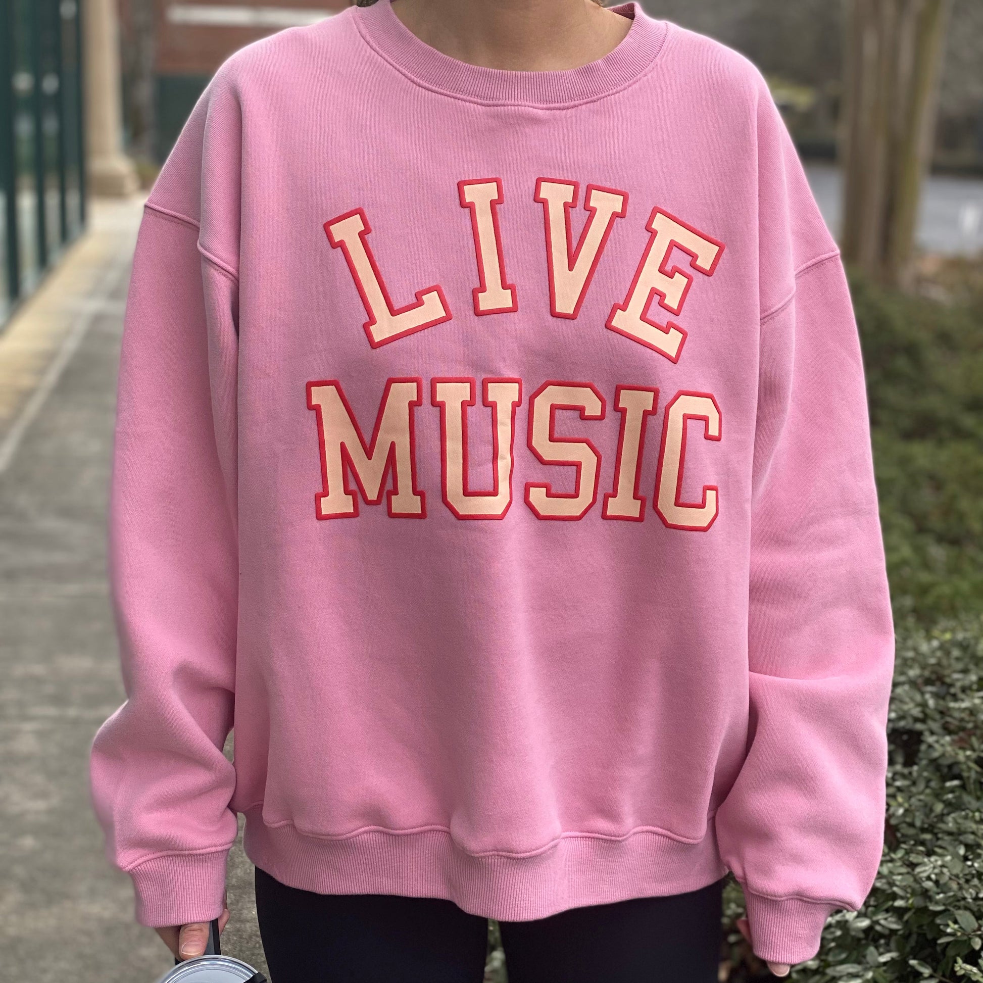 Live Music Lover Oversized Sweatshirt Ellisonyoung.com