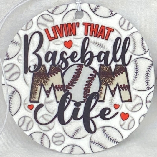 Livin' That Baseball Mom Life Car Freshener