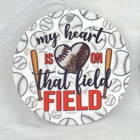 My Heart Is On That Feild Car Freshener