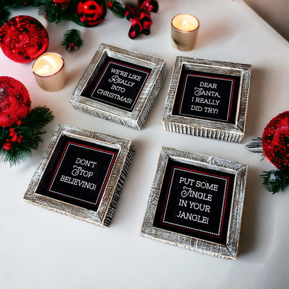 Black Christmas Sign