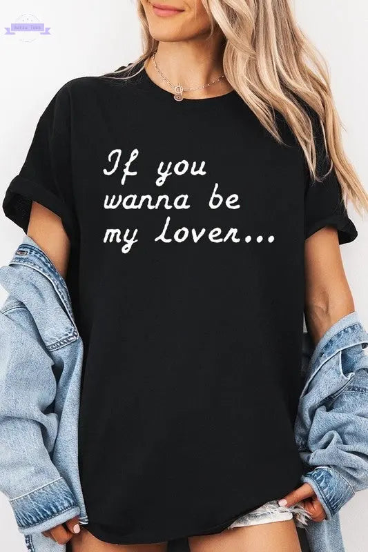 If You Wanna Be My Graphic Plus Heavy Cotton Tee Color Bear Aaria Tees