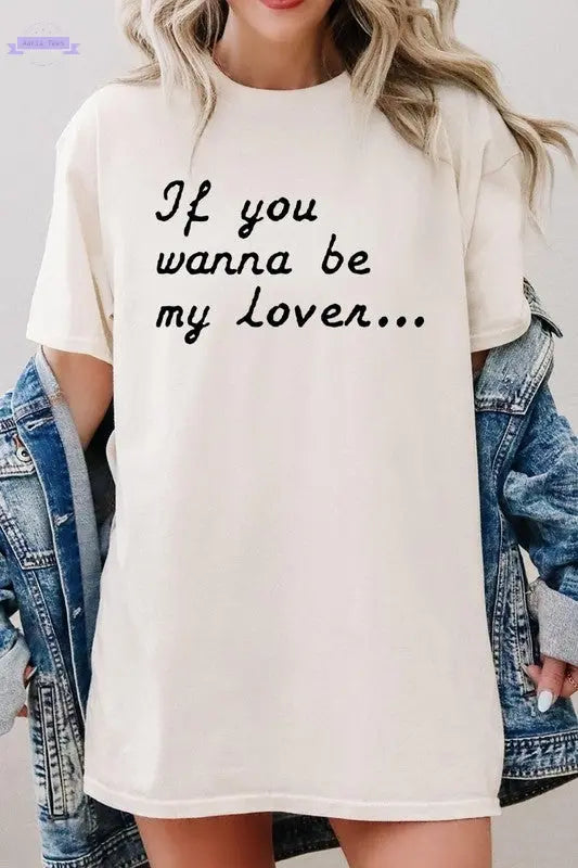 If You Wanna Be My Graphic Plus Heavy Cotton Tee Color Bear Aaria Tees