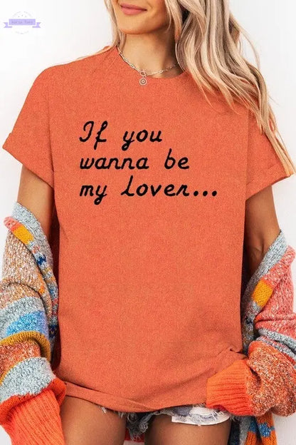 If You Wanna Be My Graphic Plus Heavy Cotton Tee Color Bear
