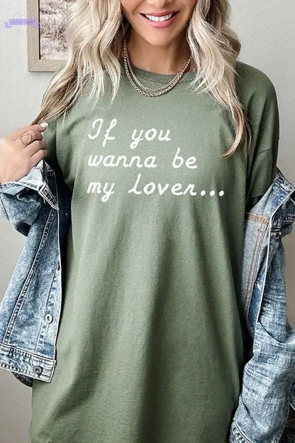 If You Wanna Be My Graphic Plus Heavy Cotton Tee Color Bear