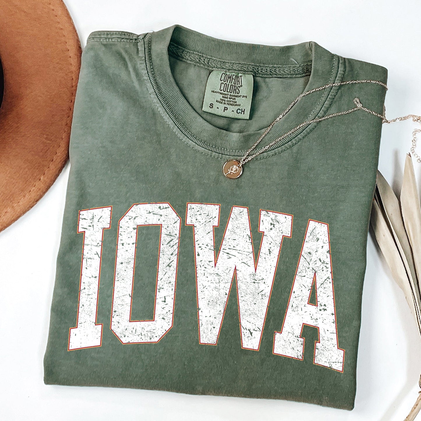 Iowa, Football, Sports, Game Day, Big Game, Touchdown, Tailgate Party, University, College, State Tshirt Comfort Colors T-Shirt