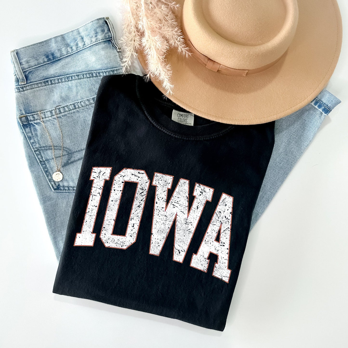 Iowa, Football, Sports, Game Day, Big Game, Touchdown, Tailgate Party, University, College, State Tshirt Comfort Colors T-Shirt