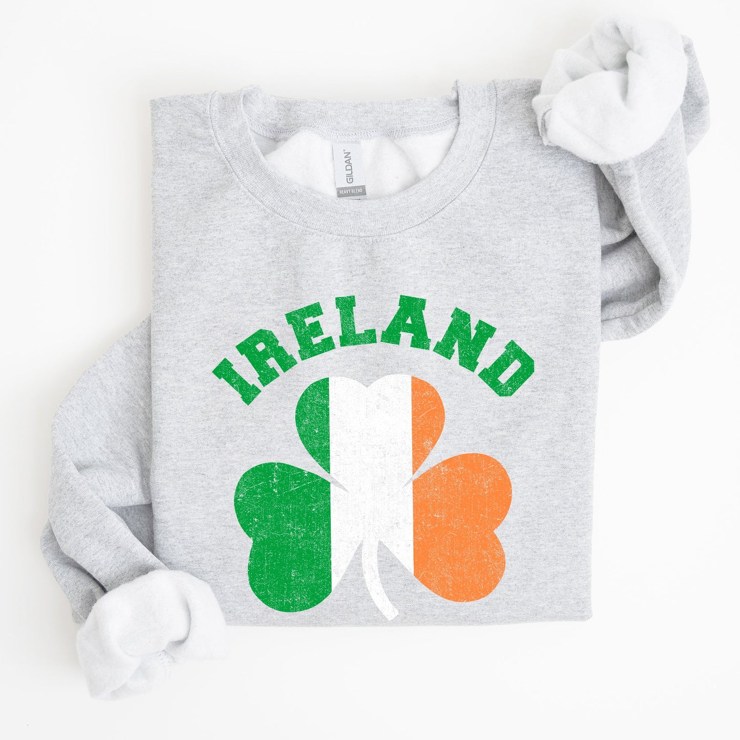 Ireland Shamrock Flag, St Patrick's Day Sweatshirt
