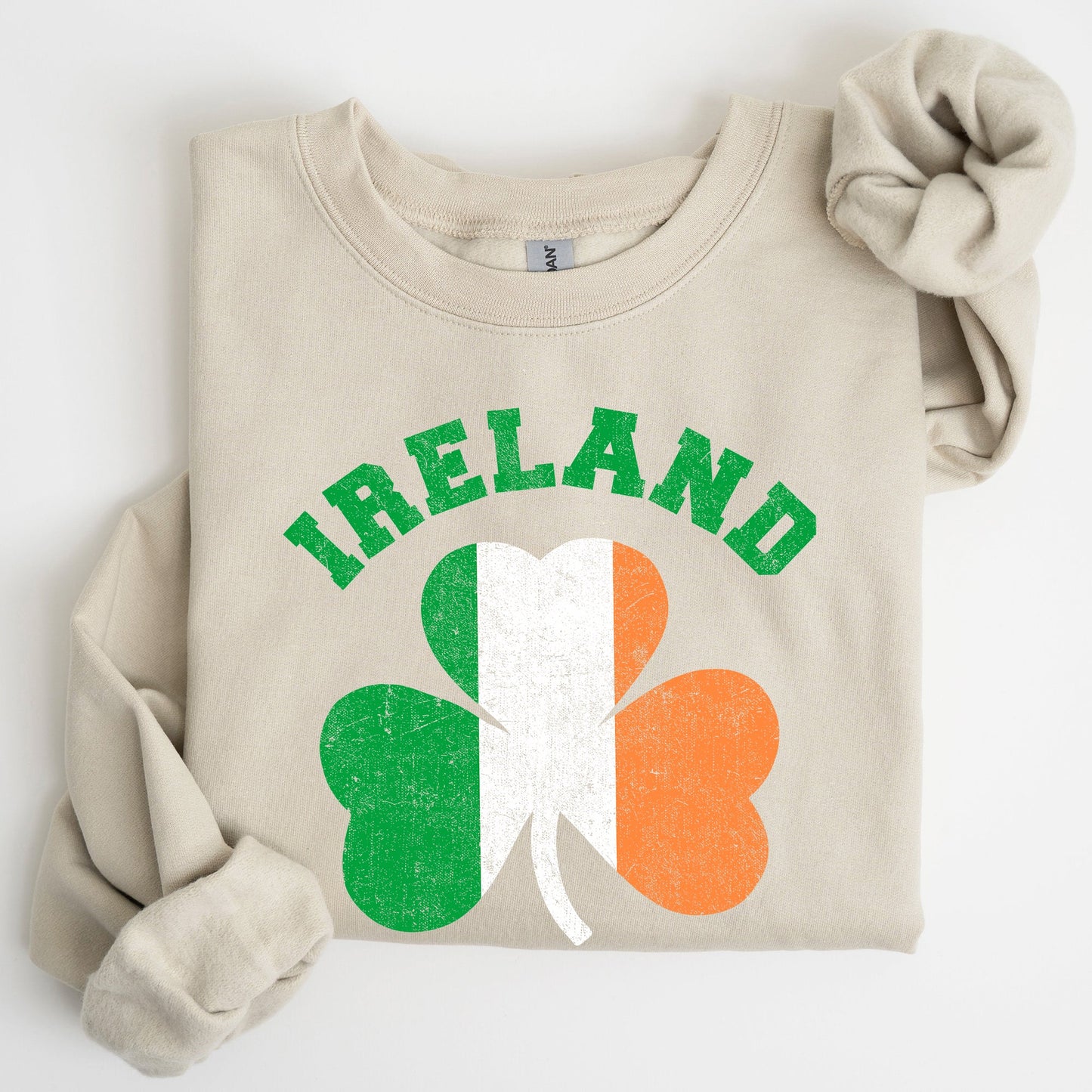 Ireland Shamrock Flag, St Patrick's Day Sweatshirt