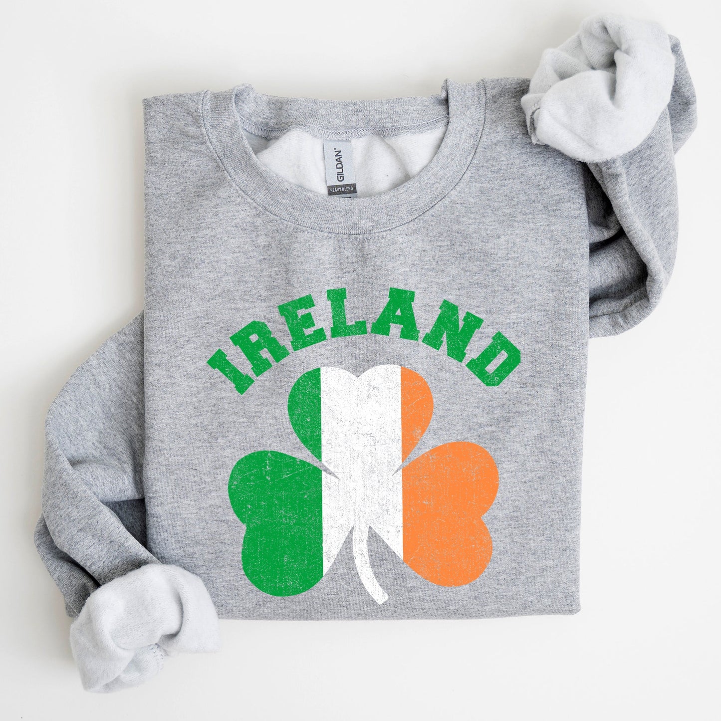 Ireland Shamrock Flag, St Patrick's Day Sweatshirt