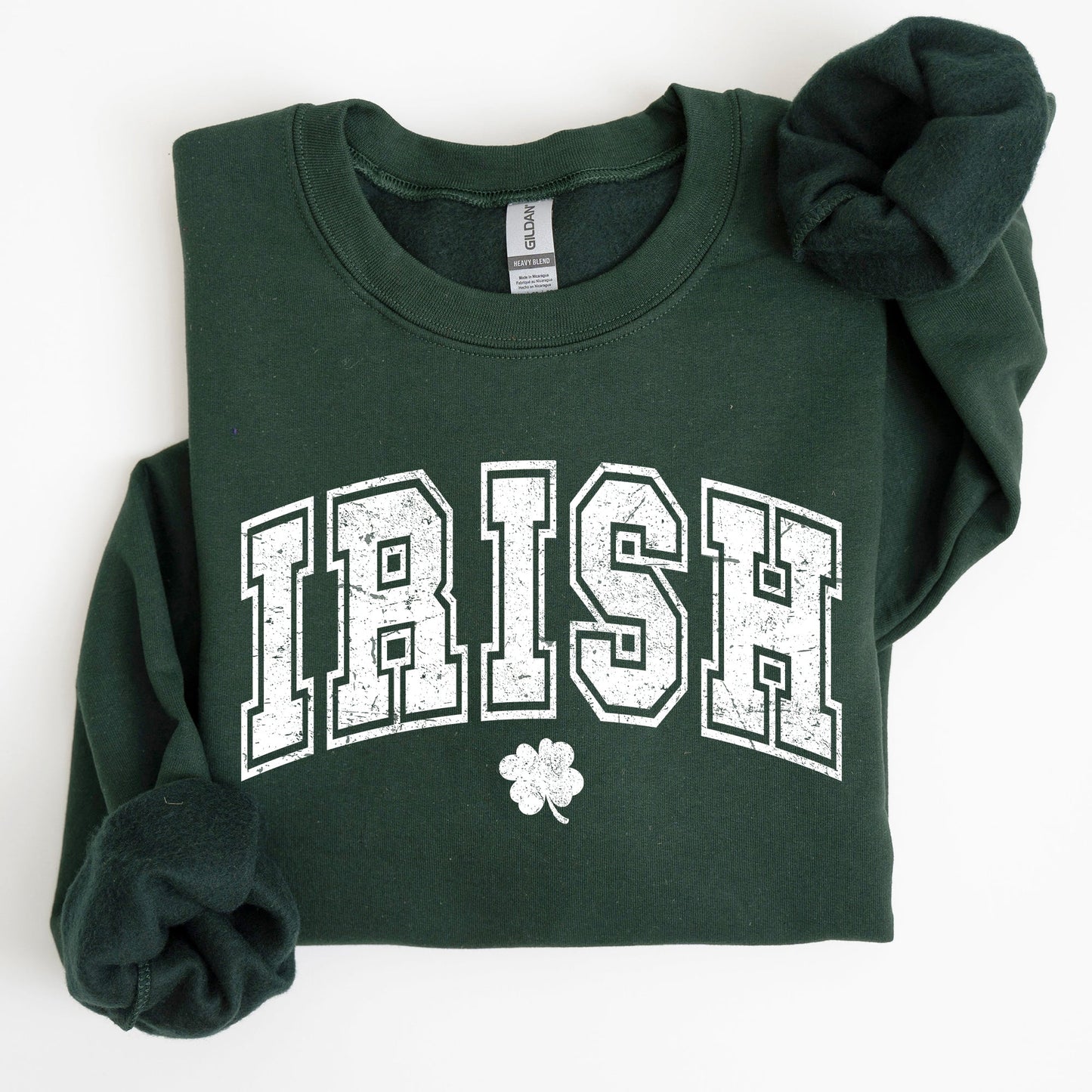 Irish, Retro Collegiate, St Patrick's Day Sweatshirt