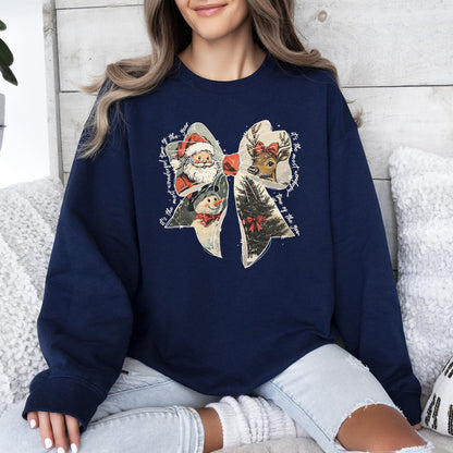 It's The Most Wonderful Time Of The Year, Christmas, Santa, Snowman, Reindeer Sweatshirt