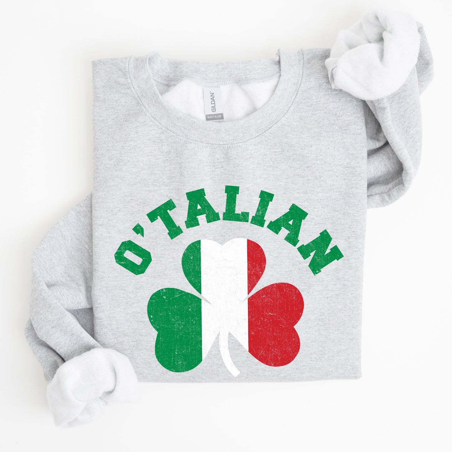 Italian Shamrock, Flag, St Patrick's Day Sweatshirt