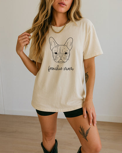 Frenchie Mom French bulldog Dog Mom Comfort Colors T Shirt