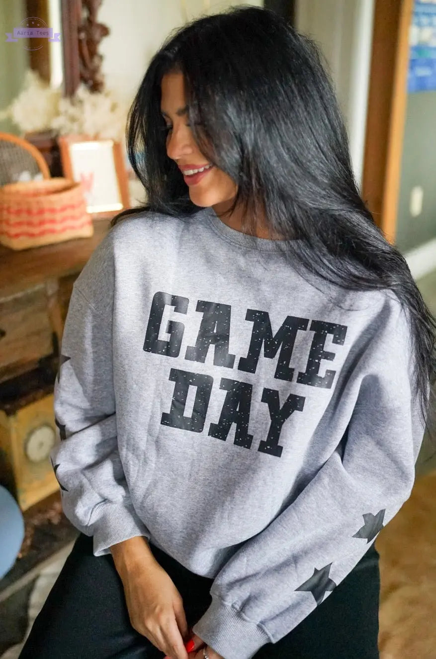Joelle Game Day Sweatshirt Threaded Pear