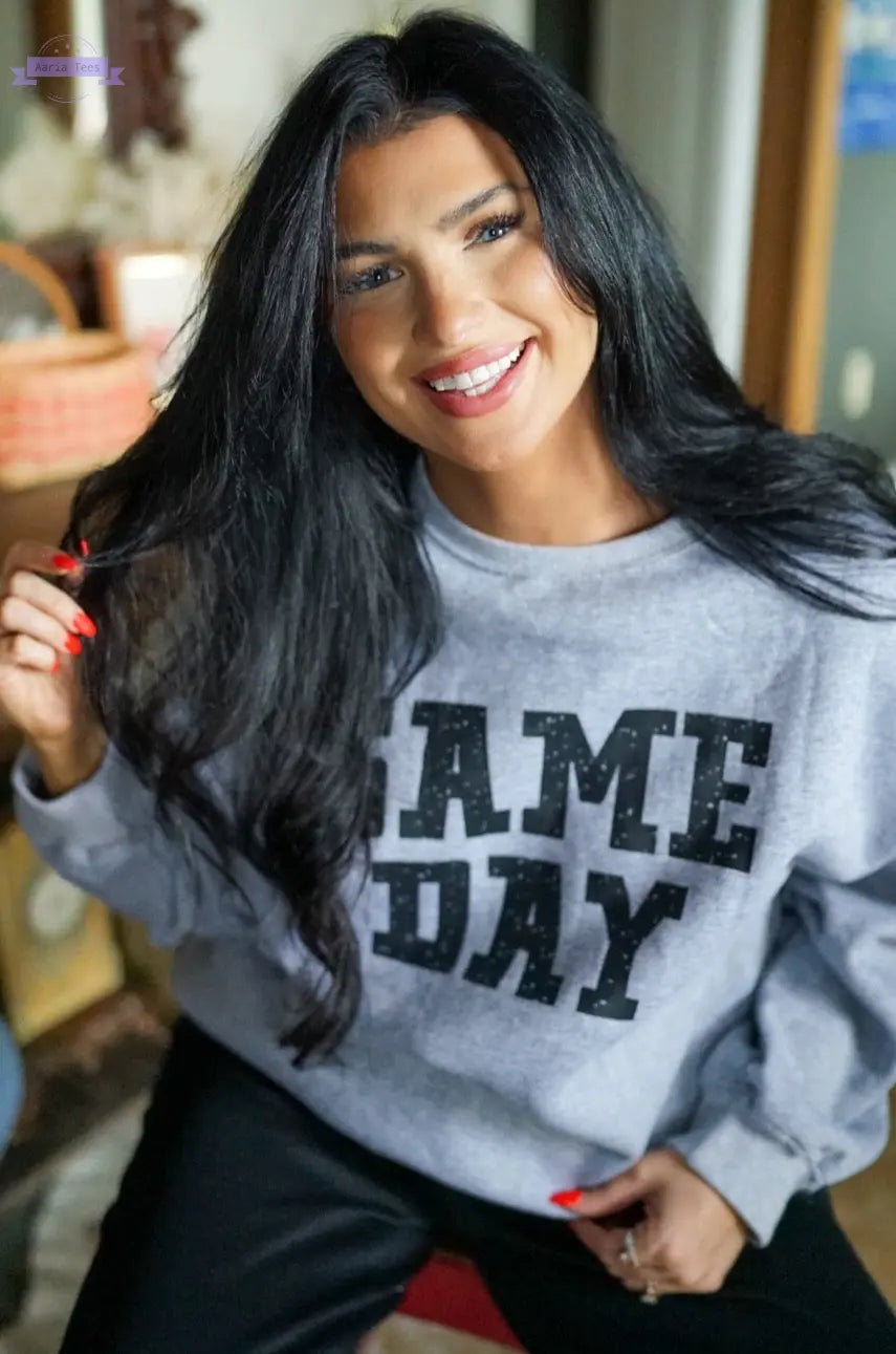 Joelle Game Day Sweatshirt Threaded Pear