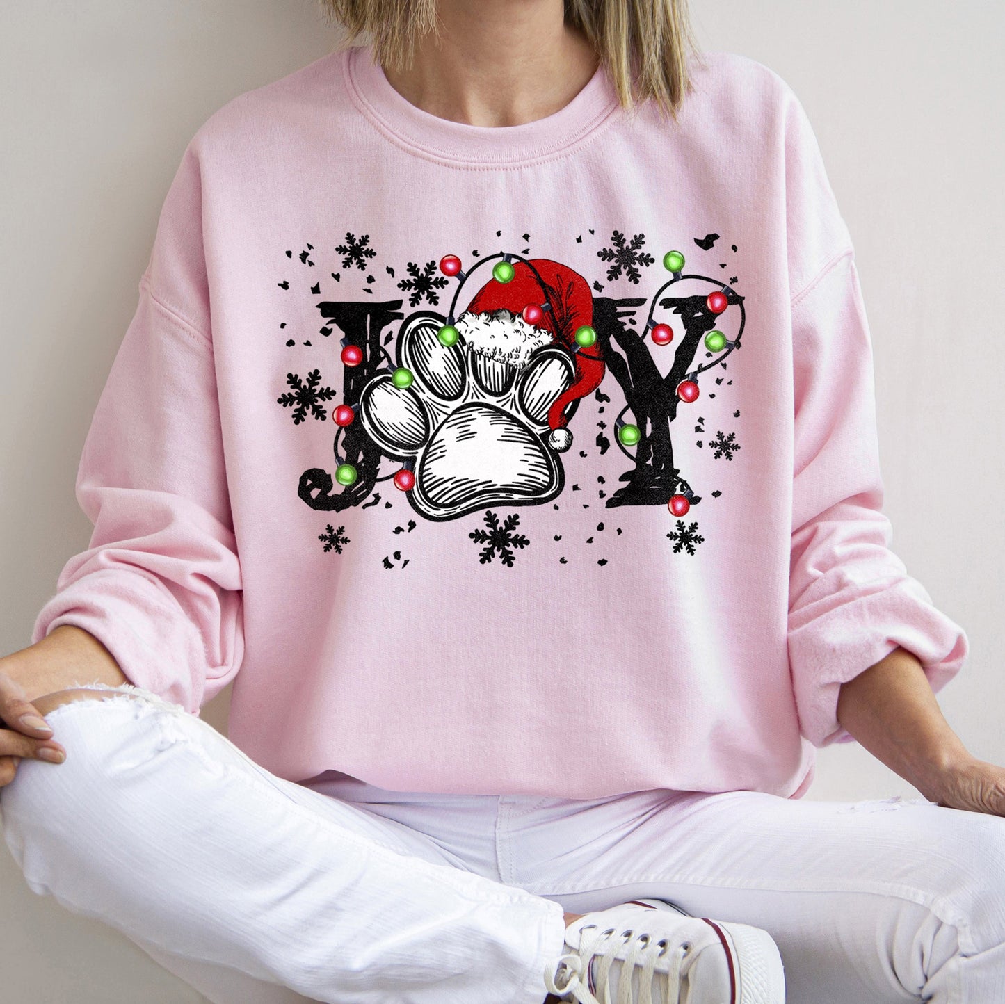 Joy Paw Cute Christmas Sweatshirt