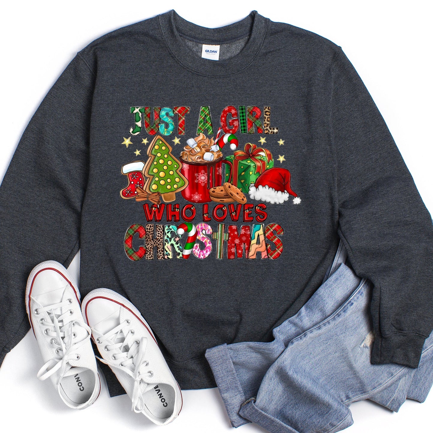 Just A Girl Who Lives Christmas Sweatshirt