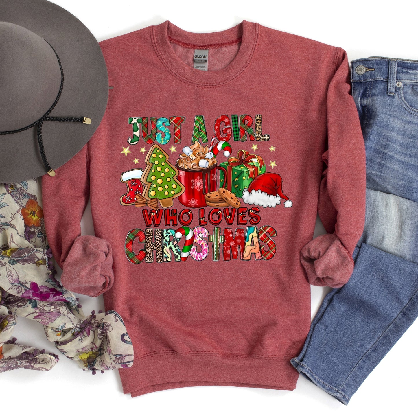 Just A Girl Who Lives Christmas Sweatshirt