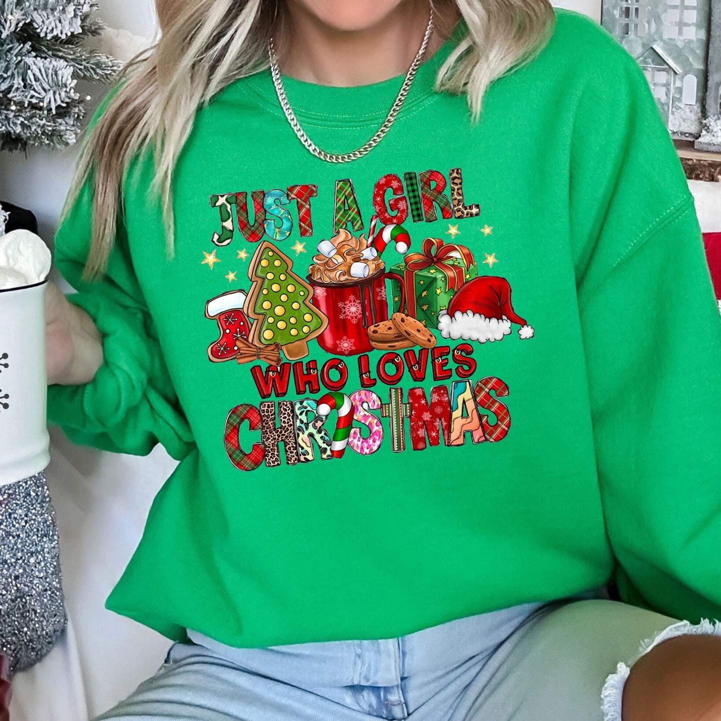 Just A Girl Who Lives Christmas Sweatshirt