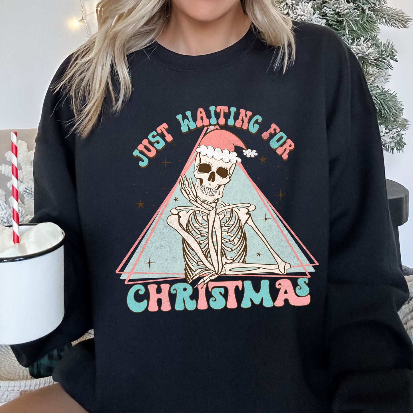 Just Waiting For Christmas, Skeleton Sweatshirt