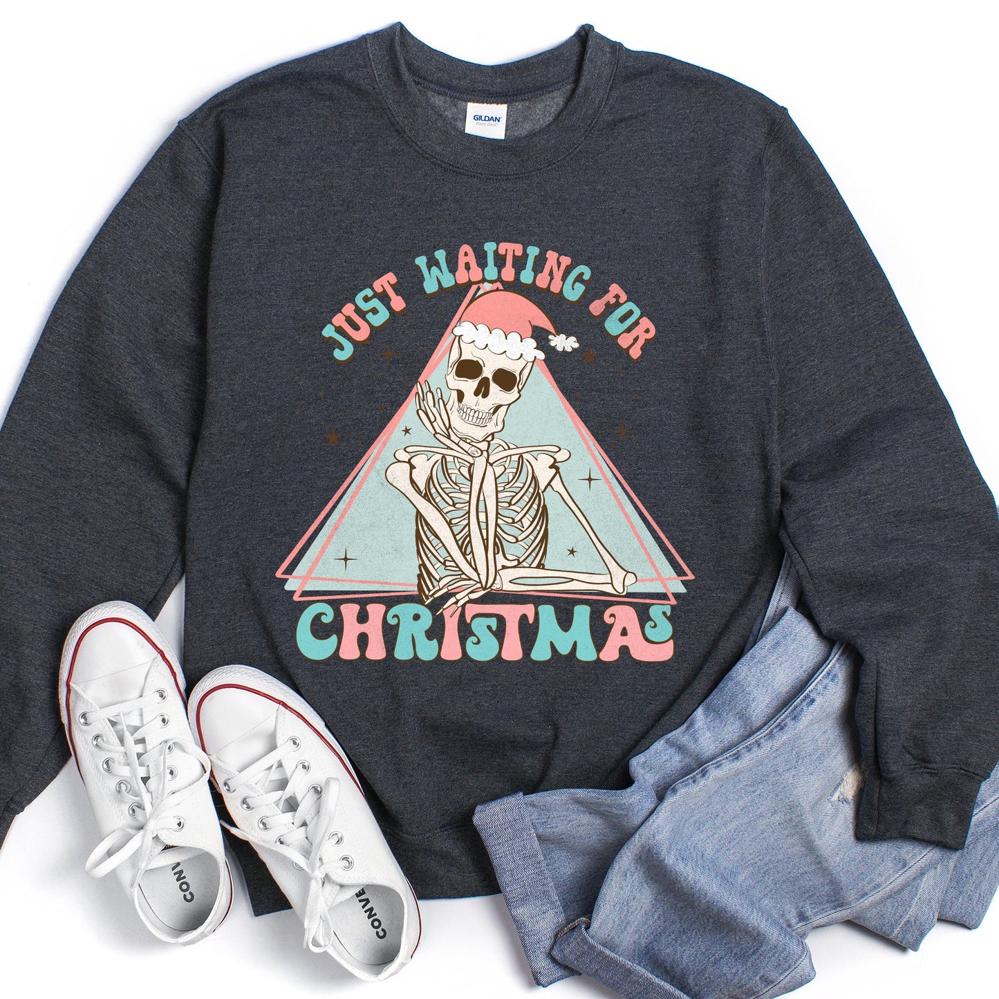 Just Waiting For Christmas, Skeleton Sweatshirt