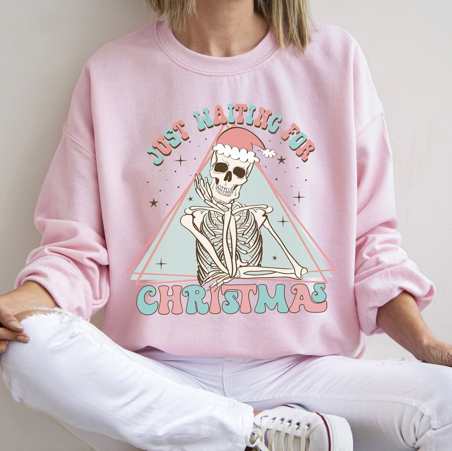 Just Waiting For Christmas, Skeleton Sweatshirt