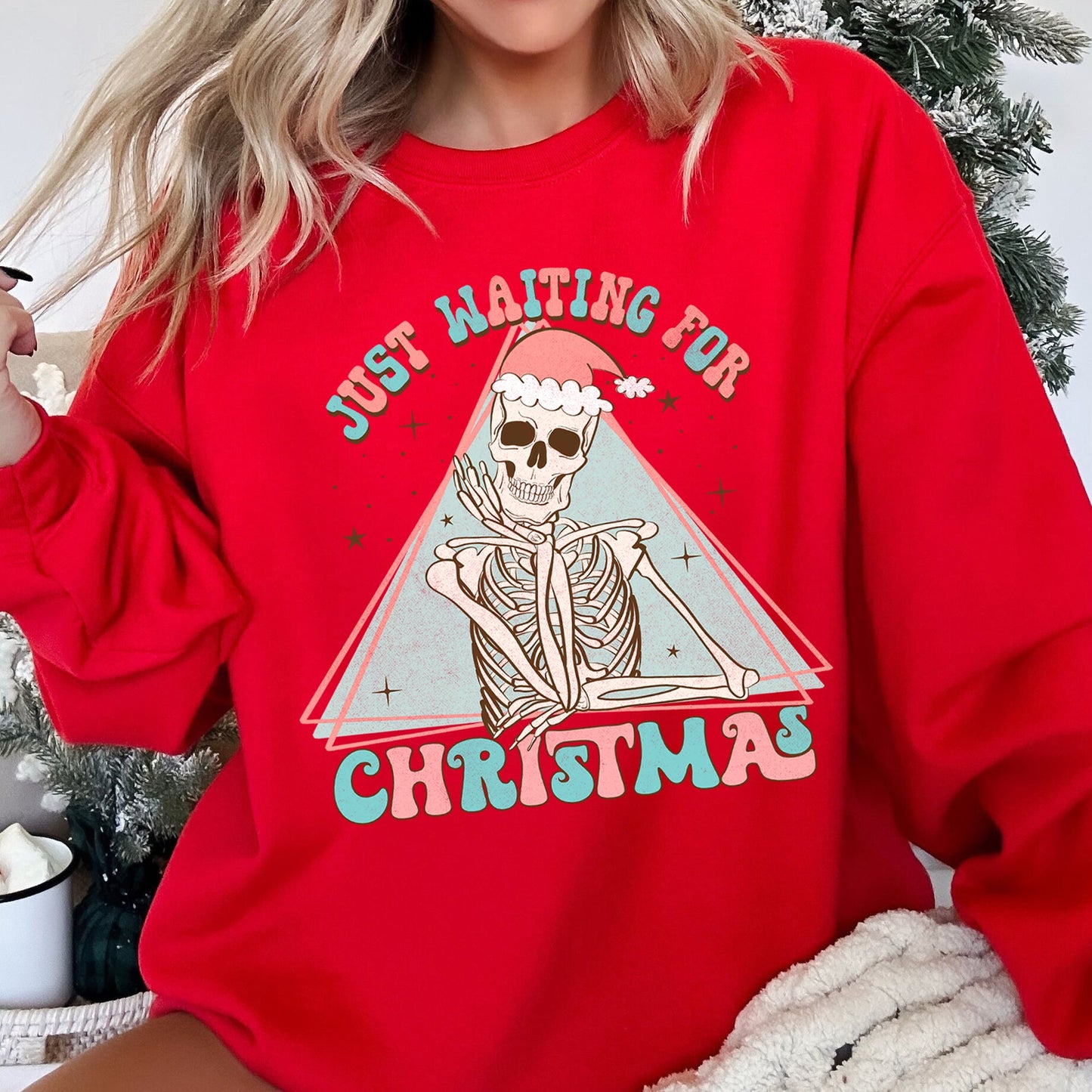 Just Waiting For Christmas, Skeleton Sweatshirt
