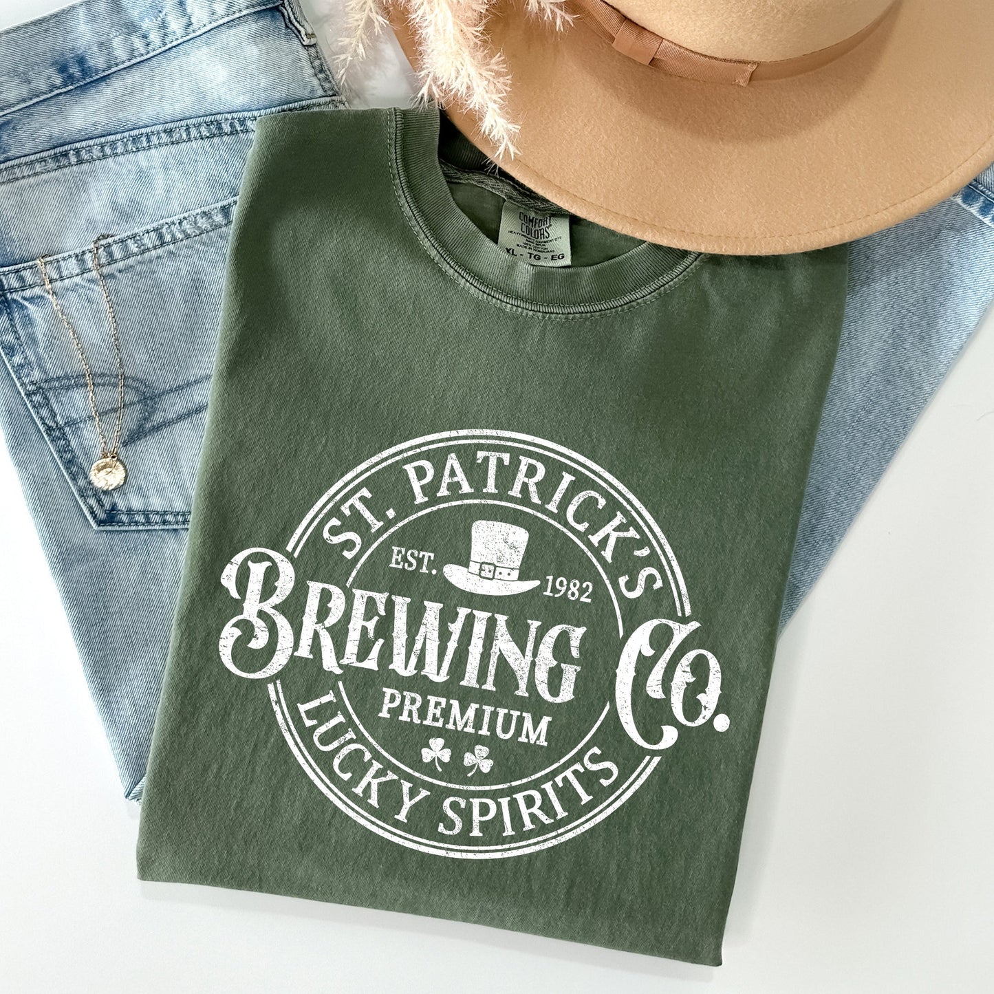 St. Patrick's Brewing, Beer, St Patrick's Day Comfort Colors Tshirt