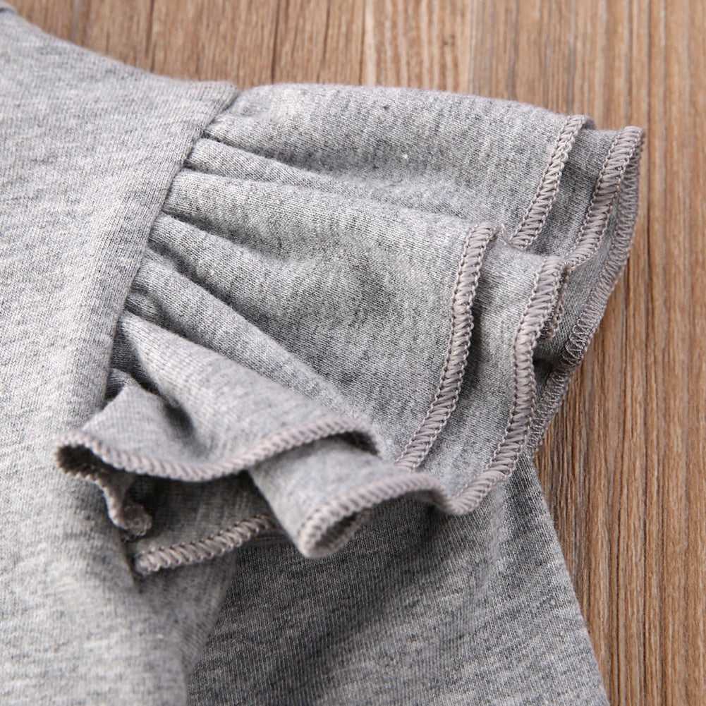 Kids Baby Girl Autumn Winter Clothes Sets 2020 Fly-Sleeve Pullover Tops Bowknot Skirts Outfit - Aaria Tees