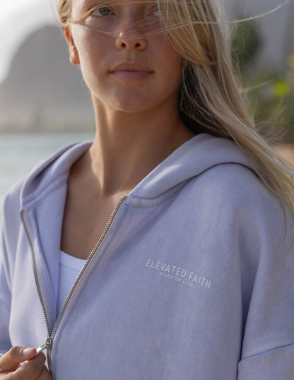 Kingdom Club Lavender Full-Zip Hoodie